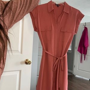 XS dress in salmon.